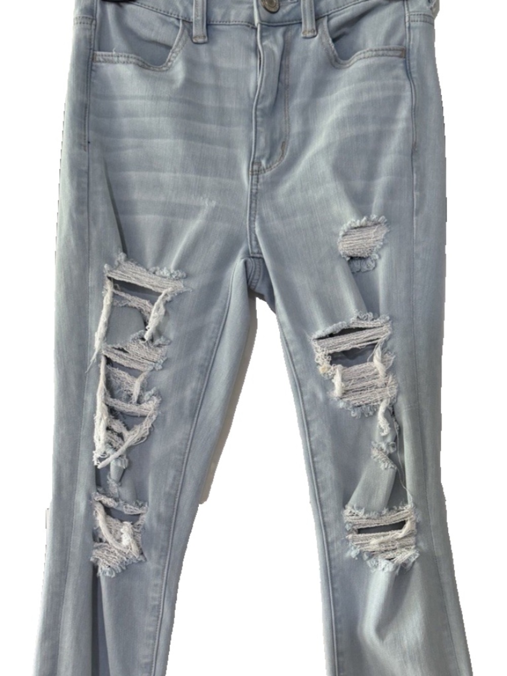American Eagle Outfitters Women’s Denim Jeans Skinny Jeggings Distressed Size 2